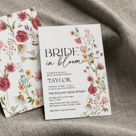 bruid in bloei | Uitnodiging voor bruidsdouche