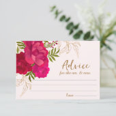 Bruid in bloei vrijgezellenfeest Advies Behuizing  Informatiekaartje (Staand voorkant)