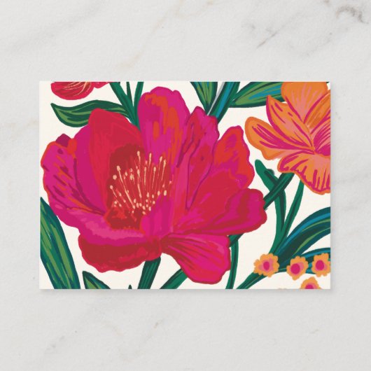 Bruid in bloei Vrijgezellenfeest Advies en wensen Informatiekaartje (Achterkant)