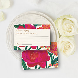 Bruid in bloei Vrijgezellenfeest Advies en wensen Informatiekaartje