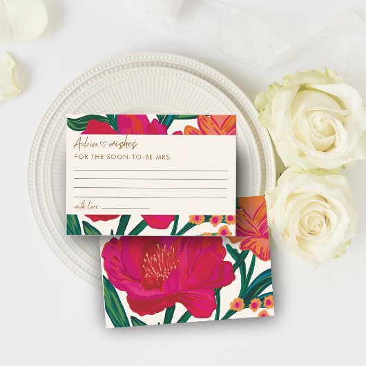 Bruid in bloei Vrijgezellenfeest Advies en wensen Informatiekaartje