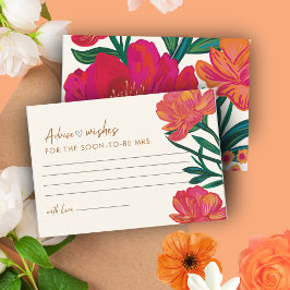 Bruid in bloei Vrijgezellenfeest Advies en wensen Informatiekaartje