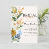 Bruid in Bloom Lente Tuin bloemen Vrijgezellenfees Kaart (Staand voorkant)
