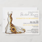 Bruid in Bloom Zonnebloemen Vrijgezellenfeest Kaart (Voorkant)