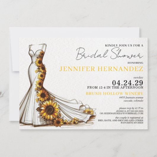 Bruid in Bloom Zonnebloemen Vrijgezellenfeest Kaart (Voorkant)
