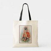 Bruid in Chinese Rode Bruiloft Shanghai Yuefenpai Tote Bag (Achterkant)