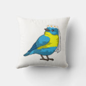 Bruid in de gedaante van een vogel met bloemenkran kussen (Achterkant)