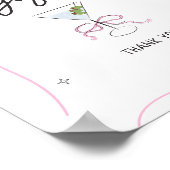 Bruid in een klein beetje Vrijgezellenfeest Kaarte Poster (Hoek)