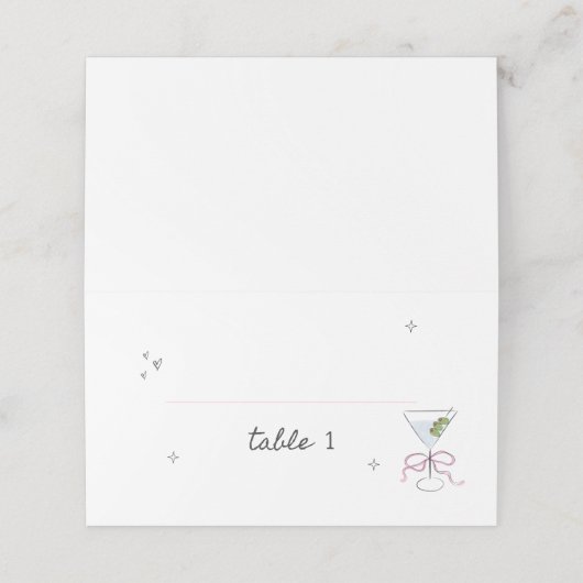 Bruid in een klein beetje Vrijgezellenfeest Plaatskaartje (Buitenkant ongevouwen)