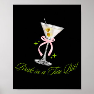 Bruid in een kleine beetje Schattigee Bachelorette Poster