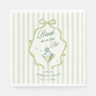 Bruid in een Tini Beetje Bachelorette Uitnodiging Servet