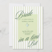 Bruid in een Tini Beetje Bruidsfeest Uitnodiging (Voorkant)