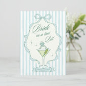 Bruid in een Tini Beetje Bruidsfeest Uitnodiging B (Staand voorkant)