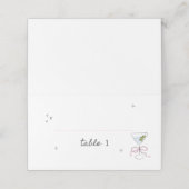 Bruid in een Tini Beetje Bruiloftfeestje Plaatskaartje (Buitenkant ongevouwen)