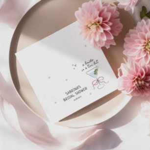 Bruid in een Tini Bezuinigingsfeestje voor de Brui Servet