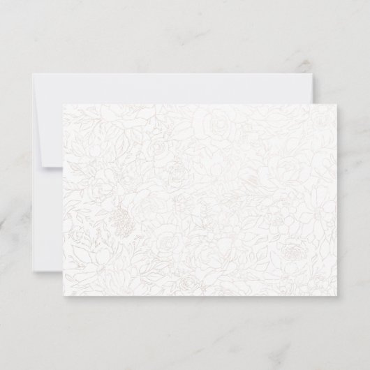 Bruid in Gown Vrijgezellenfeest Dank u kaart (Achterkant)