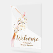 Bruid in Gown Vrijgezellenfeest Welkom Acryl Bord (Hoek)