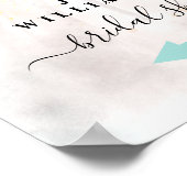 Bruid in Gown Welkomstbord Poster (Hoek)