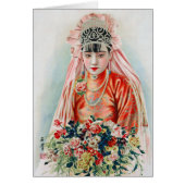 Bruid in het rood op Chinese bruiloft in Shanghai (Voorkant)