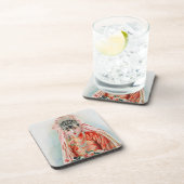 Bruid in het rood op Chinese bruiloft in Shanghai Bier Onderzetter (Rechterzijde)