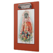 Bruid in het rood op Chinese bruiloft in Shanghai Klembord (Links)