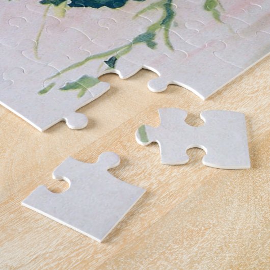 Bruid in het rood op Chinese bruiloft in Shanghai Legpuzzel (Zijkant)