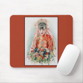 Bruid in het rood op Chinese bruiloft in Shanghai Muismat (Met muis)