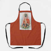 Bruid in het rood op Chinese bruiloft in Shanghai Schort (Voorkant)