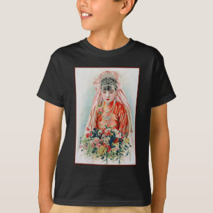 Bruid in het rood op Chinese bruiloft in Shanghai T-shirt