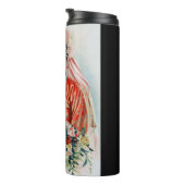 Bruid in het rood op Chinese bruiloft in Shanghai Thermosbeker (Geroteerd rechts)