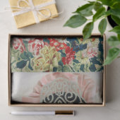 Bruid in het rood op Chinese bruiloft in Shanghai Tissuepapier (Geschenk)