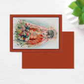 Bruid in het rood op Chinese bruiloft in Shanghai Visitekaartje (Bureau)