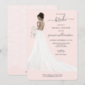 Bruid in Lace Gown Vrijgezellenfeest Kaart (Voorkant / Achterkant)