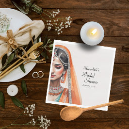 Bruid in Lehenga Choli Etnische Indiase Bruiloft S Servet