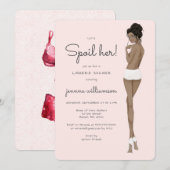 Bruid in Ondergoed Lace Lingerie Vrijgezellenfeest Kaart (Voorkant / Achterkant)