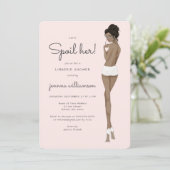 Bruid in Ondergoed Lace Lingerie Vrijgezellenfeest Kaart (Staand voorkant)