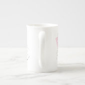 Bruid in roze mok van beenporselein (Achterkant)