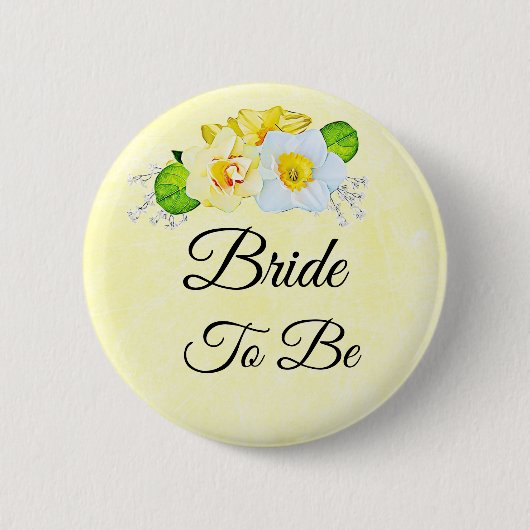 Bruid in spe ronde button 5,7 cm (Voorkant)