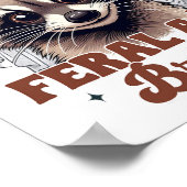 Bruid in spe vrijgezellenfeest wasbeer Iemands ver Poster (Hoek)