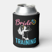 Bruid in Training Workout Bruiloft Oefening Betrok Blikjeskoeler (Blikje Voorkant)