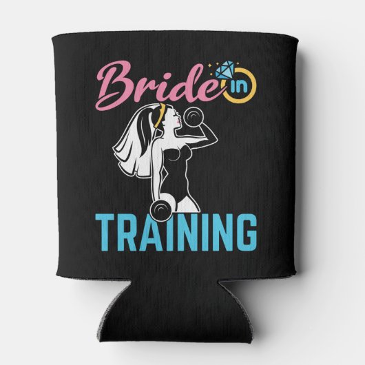 Bruid in Training Workout Bruiloft Oefening Betrok Blikjeskoeler (Achterkant)