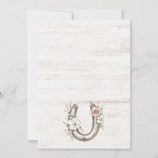 Bruid in trouwjurk Cowgirl Boots Vrijgezellenfeest Kaart (Achterkant)