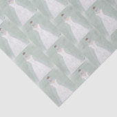 Bruid in trouwjurk tissuepapier (Detail)