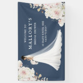 Bruid in Trouwjurk Vrijgezellenfeest Welkom Spandoek (Verticaal)