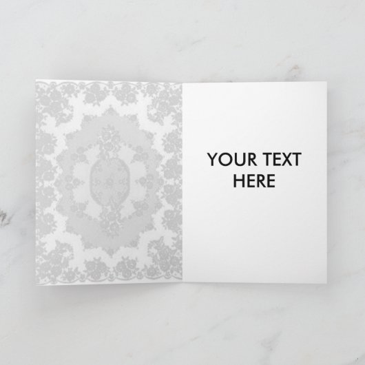 Bruid in vintage stijl kaart (Binnen)