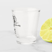 Bruid Initiaal Shot Glas (Rechts)