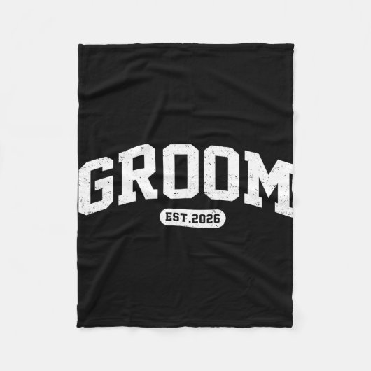 Bruid is 2026 bruid en bruidegom 2026 bijpassend fleece deken (Voorkant)
