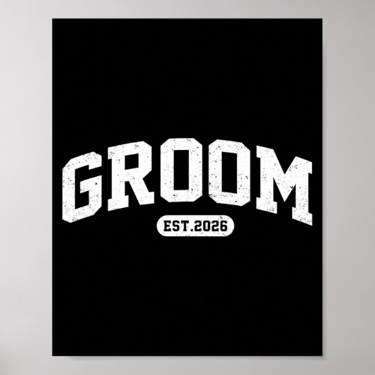 Bruid is 2026 bruid en bruidegom 2026 bijpassend poster (Voorkant)