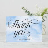 Bruid Is In De Wolken Bruidsfeestje Bedankkaart (Staand voorkant)