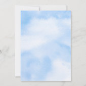 Bruid Is In De Wolken Bruidsfeestje Bedankkaart (Achterkant)